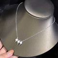 Premium Quality AAAA Grade Platinum Plated Unisex 6-7mm Natural White Freshwater Pearl Pendant Necklace Classic Bread Design