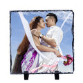 20*20cm Sublimation Slate Rock Blank Square Stone Slate With Stands Heat Transfer Print Stone Photo Frame Office Home Decoration