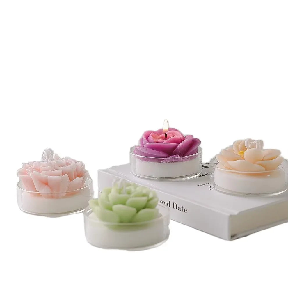 Simulation Plants Succulent Scented Candle Wholesale Fragrance Gift Box Holiday Household Decoration