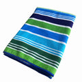 Custom Microfiber Stripe Beach Towel 100% Polyester Quick Dry Swimming Pool Towel