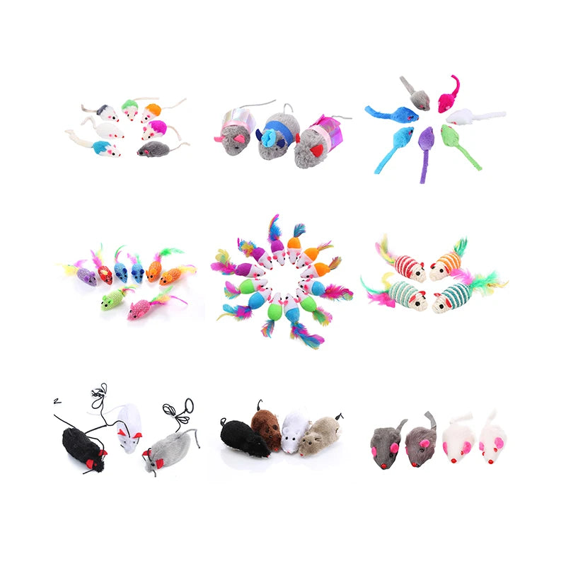 Pet Home Eco-Friendly Hot Selling Funny Interactive Plush Cat Toy Mouse