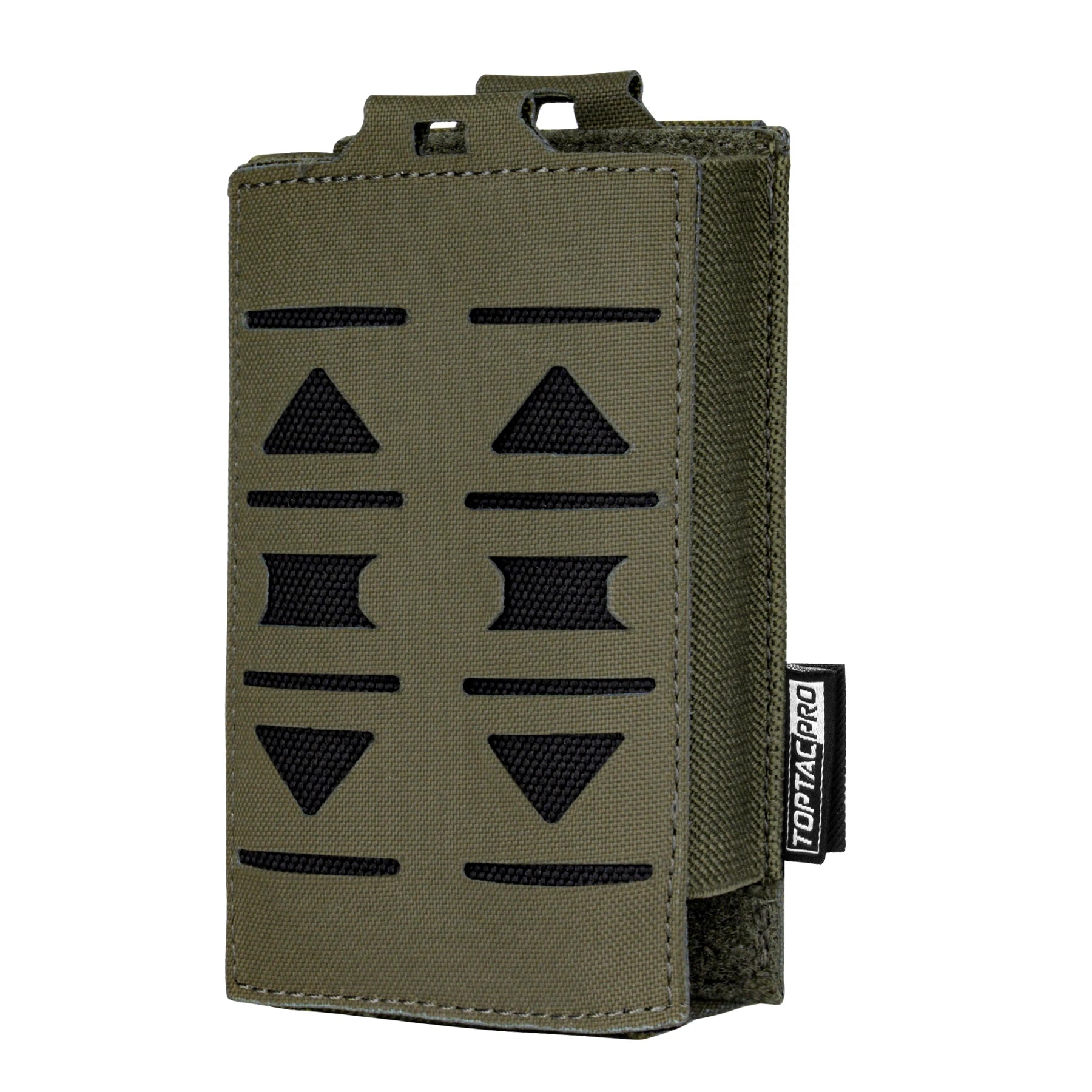 TOPTACPRO Laser Cut Magazine Carrier Pouch Waist Belt Single Magazine Pouch for 5.56mm Magazine