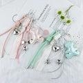 Personality Trend Everything Colorful Leather Rope Braid Stars Bear love Fringe Accessories Hanging Key Chain