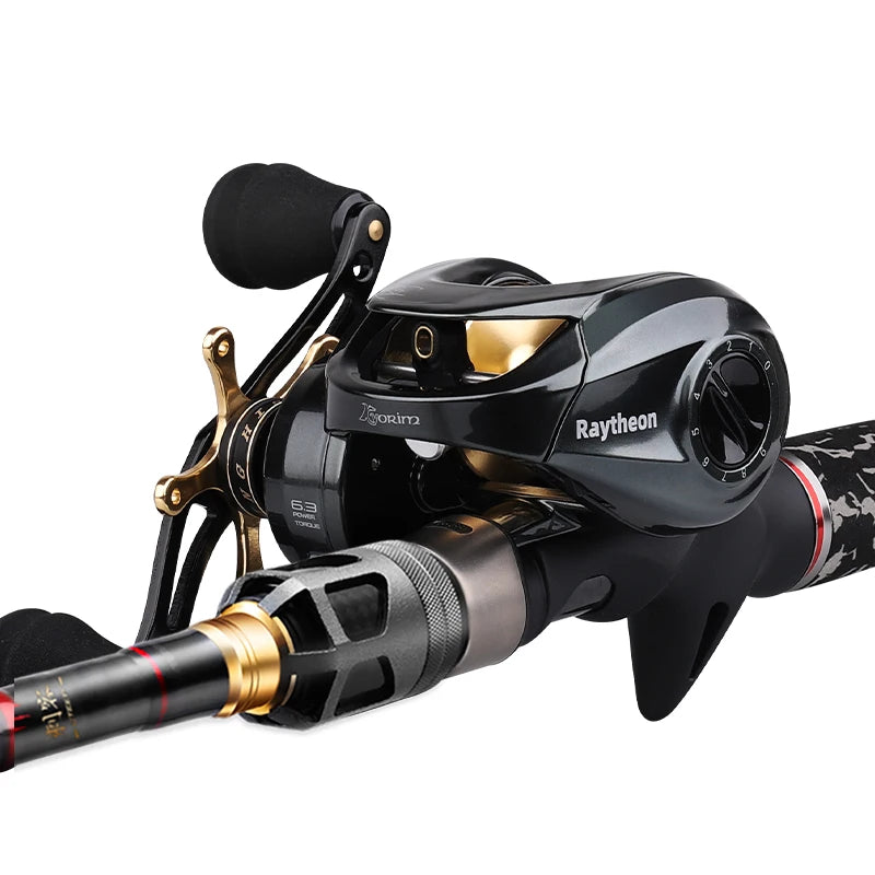 HISTAR Fuji Reel Seat FAST Action EVA Fishing Rod Assassins Combo High Carbon 3 Matching Baitcasting Reel Spinning Lake/Stream