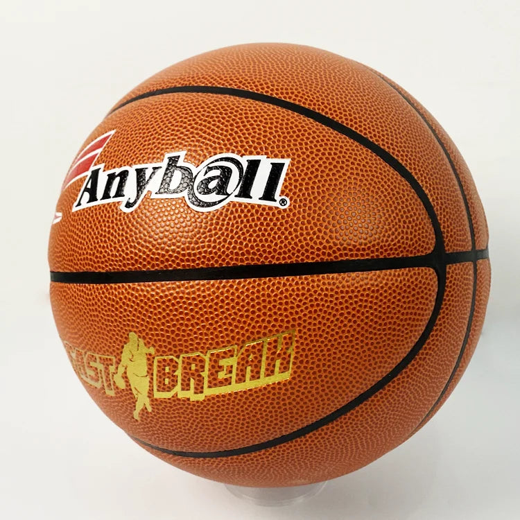 Orange Basketball Size 7 PU Leather Heat Transfer Printing Basketball Playing or Training for Kids/Adults Gym Games Play sports