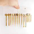 Design Gold Stainless Steel Earrings Personalized Jewelry Korea Long Drop Tassel Earrings for Women