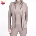 EW Horse Women Equestrian Clothing Lightweight 4-way Stretch Horse Riding Jackets Rihanna Frappuccino Jackets