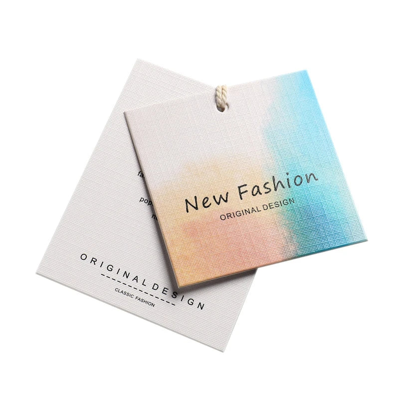 100sets Tags in Stock Apparel Tag Customization Ladies and Children's Clothing Tags Making Label Clothes Logo Design 20 Styles