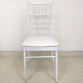White Spandex Removable Seat Cover for Wedding Chairs Cover Banquet Chiavari Chair