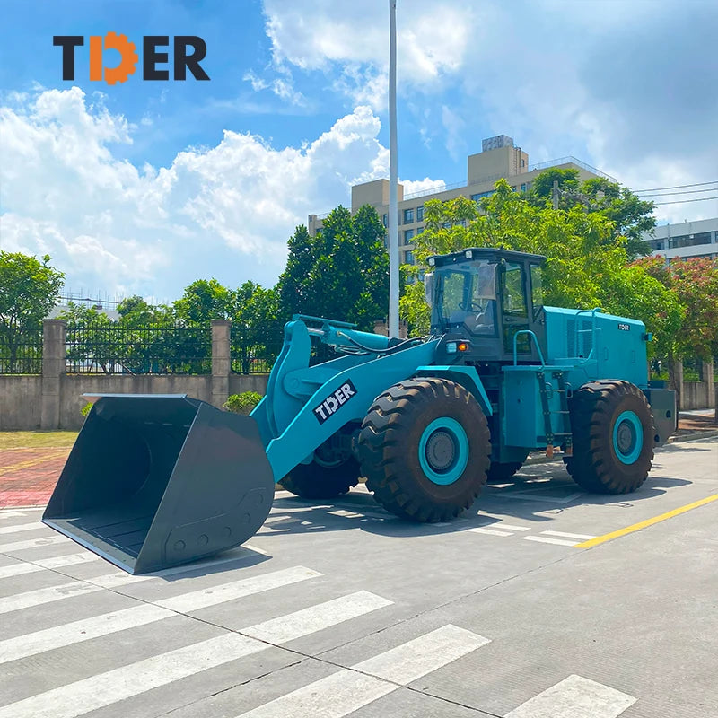 TDER Long Work Time Heavy 7 Ton Electric Wheel Loader Lithium Battery Loader Price