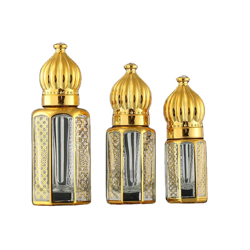 3ml 6ml 12ml Essential Oil Bottle Glass Dropper Bottle Luxury square Dropper Bottle