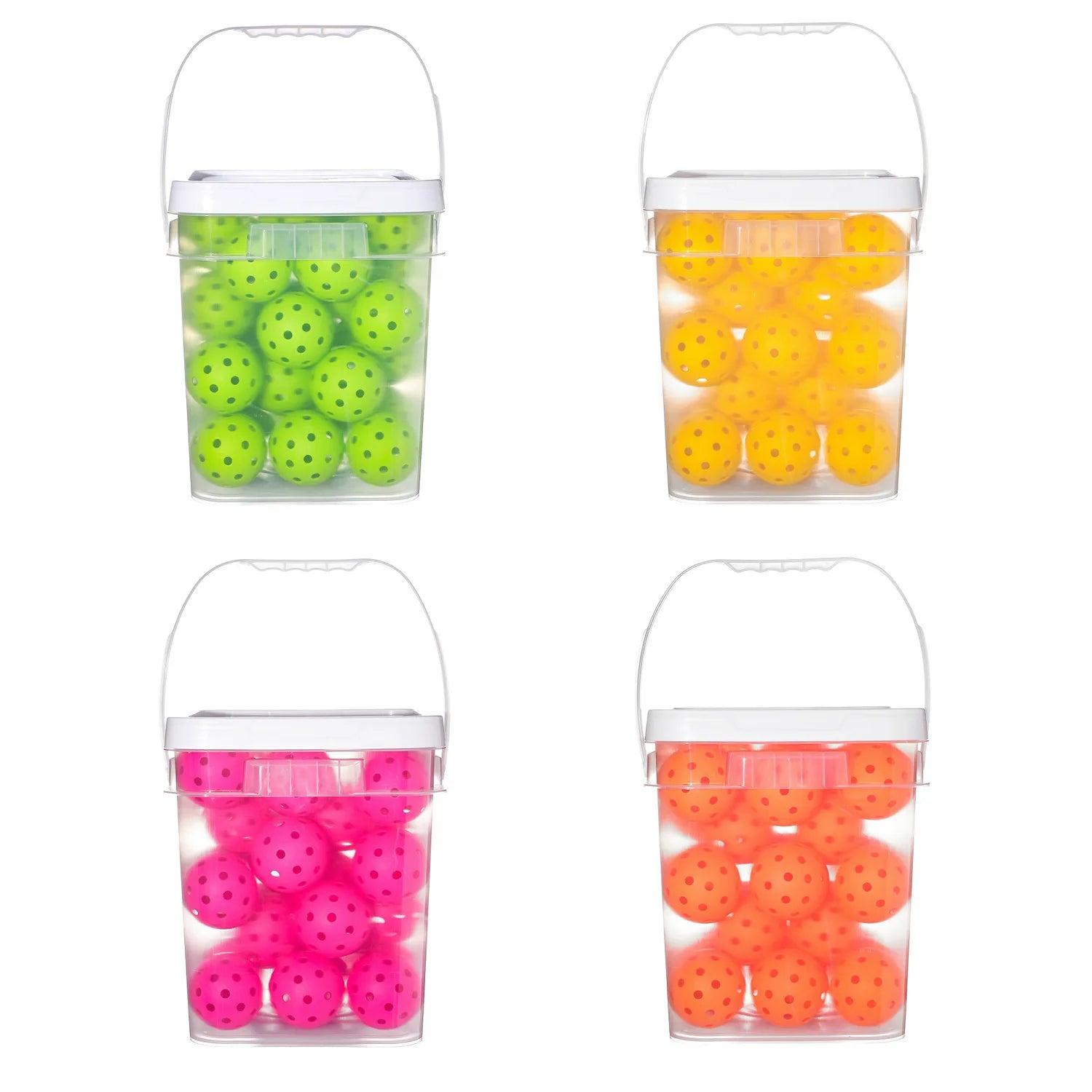 TPE Hard Pickleball Outdoor Training 40-Hole Injection Luminous USAPA Certified Honeycomb PE Model PW-P2 Paddle 25g Weight NEXT