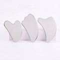 Stainless Steel Gua Sha Facial Tool Scraping Massage Tool for Face With Ridges