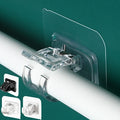 2PCS Multifunctional Wall-Mounted Round Hooks Free Punching Seamless Paste Storage Rack Kitchen Bathroom Household Ring Hange