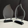New Arrival Personalized Blank Tower Shape Crystal Plaque Award Plaque With Black Base