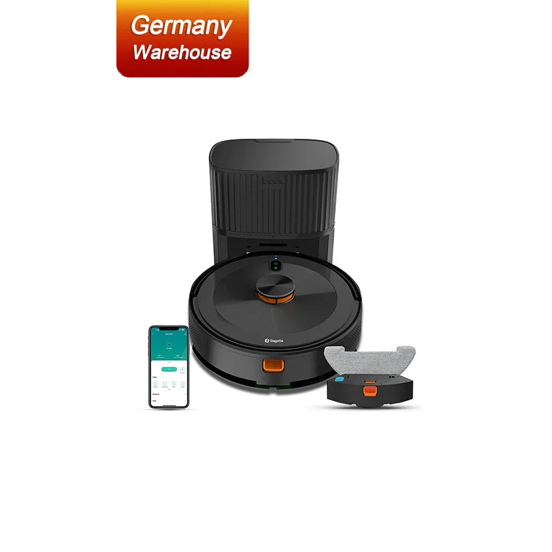 Intelligent Self-Cleaning Robot Vacuum Cleaner Dry Wet Sweep Mop Function Self-Emptying Dustbin for Household Hotel Use