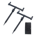 Carp Fishing Tackle Bag Rod Pod Set with Bag 2pcs Bank Sticks and 2pcs Buzz Bars Butt