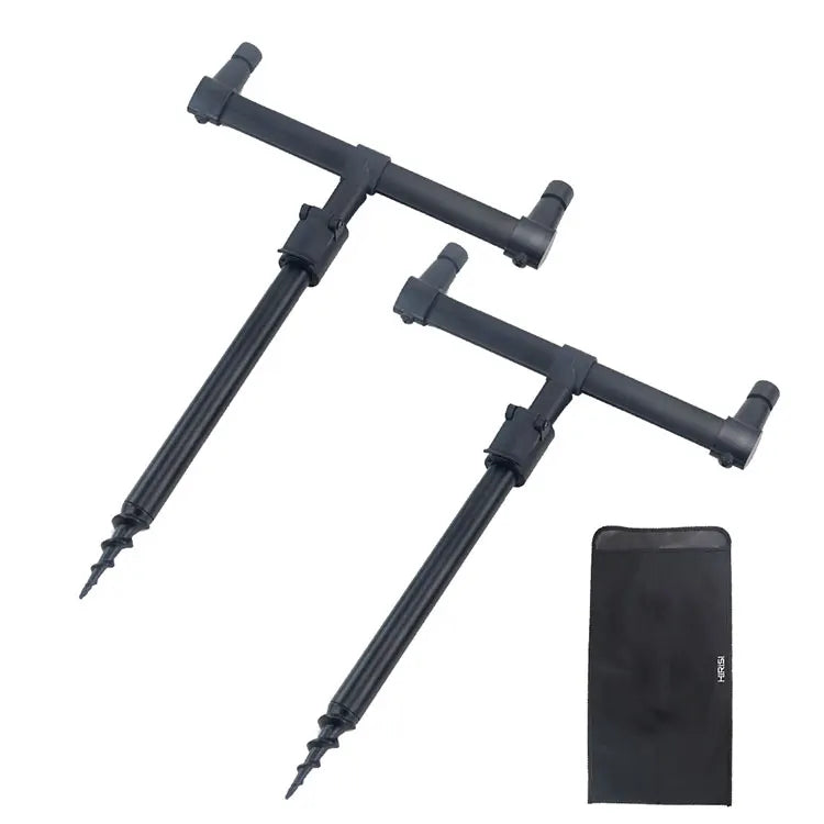 Carp Fishing Tackle Bag Rod Pod Set with Bag 2pcs Bank Sticks and 2pcs Buzz Bars Butt