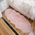 Faux Fur Sheepskin Solid Shaggy Area Rugs Chair Artificial Fur Sofa Cover Faux Fur Pink Rug for Living Room Home Deco