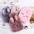 M0525 Knitted Soft Cozy Cover Winter Warm Heat Reusable Hand Warmer Hot Water Bottle  Cute PVC Stress Pain Relief Therapy Bag