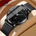 Hannah Martin Watch Manufacturer Customizable Leather Straps Minimalist Quartz Watch for Men Wholesale Business Wrist Watch Male