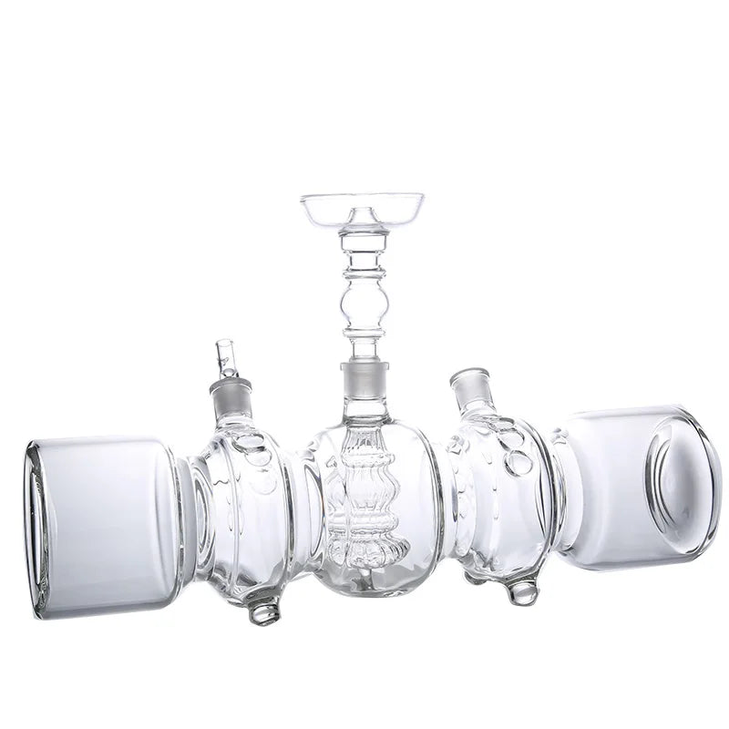 2024 Christmas Edition Large Size Glass Hookah Custom Logo MP5 Hokha New Design Wholesale Shisha with Mirror Technique
