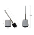 Drop Shipping Stainless Steel Silicone Toilet Brush Holder Set Compact Design Chrome Finish CE Certified for Bathroom Toilet