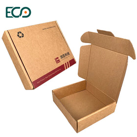 Plain Disposable Corrugated Kraft Paper Box Brown Mailer Box