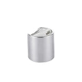 Hot Sale Screw Press Top Disc Cap Silvery Gold Metallized 24mm 24/410 28/410 28mm Disc Top Cap