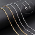 G1750 Stainless Steel Cross Chain Diy Necklace Chain Accessories Necklace Chains for Jewelry Making