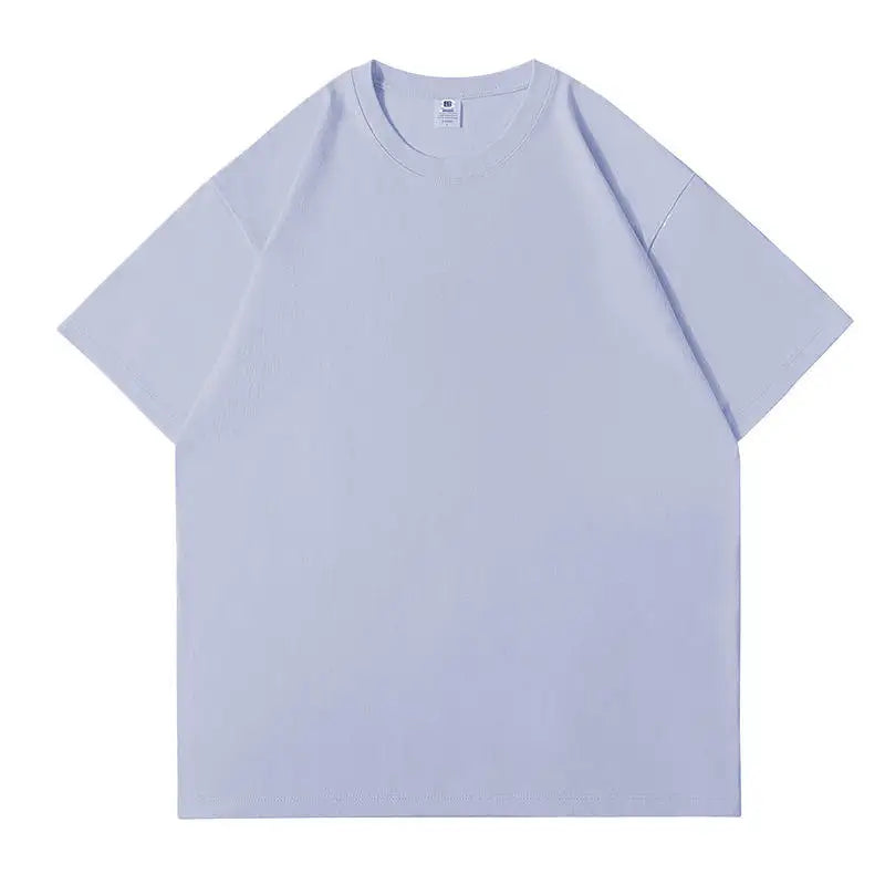 Wholesale Customizable Heavy Weight Men's T-Shirts Short-Sleeved Loose Hot Trending Oversized 'Woven' T-Shirts Logo Printing