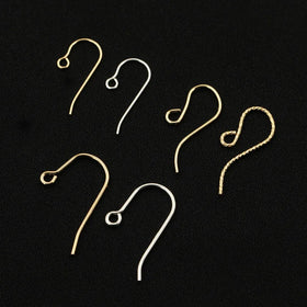 14K Gold Filled French GF Ear Wire Hook for DIY Jewelry Making Earrings Accessories Findings