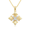Fashion Retro Brushed Necklace S925 Silver Four-Leaf Clover Pendant Flower Clavicle Chain for Bridesmaid Birthday Gifts