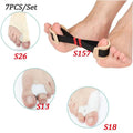 Small Individual SEBS Spacer Bunion Corrector Kit Toe Separator Skin Color