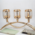 European Wedding Gold-plated Candlestick Iron Candle Cup Romantic Decoration