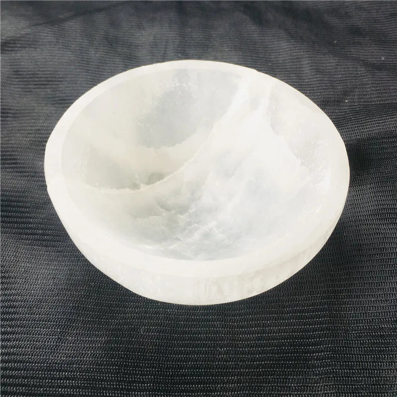 Wholesale High Quality Crystal Healing Stone Ashtray Crystal Bowl Crystal Selenite Bowl for  Decorfation