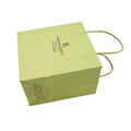 Foldable Eco-Friendly Biodegradable Shopping Paper Bag with Coated Paper Handles and Ribbon for Everyday Use