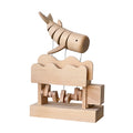 26.5X19CM Wooden Handmade Whale Creative Birthday Holiday Gift Electric Machinery Toy Tabletop Decoration Dropshipping DDP