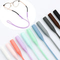 Stock Silicone Eyeglasses Cords Macaron Colors Anti Slip Elastic Glasses Straps for Writing and Sports
