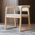 BST Modern Minimalist Solid Wood Dining Chairs Hotel Restaurants Solid Backrest Chairs with Leather Fabric Cushions Furniture