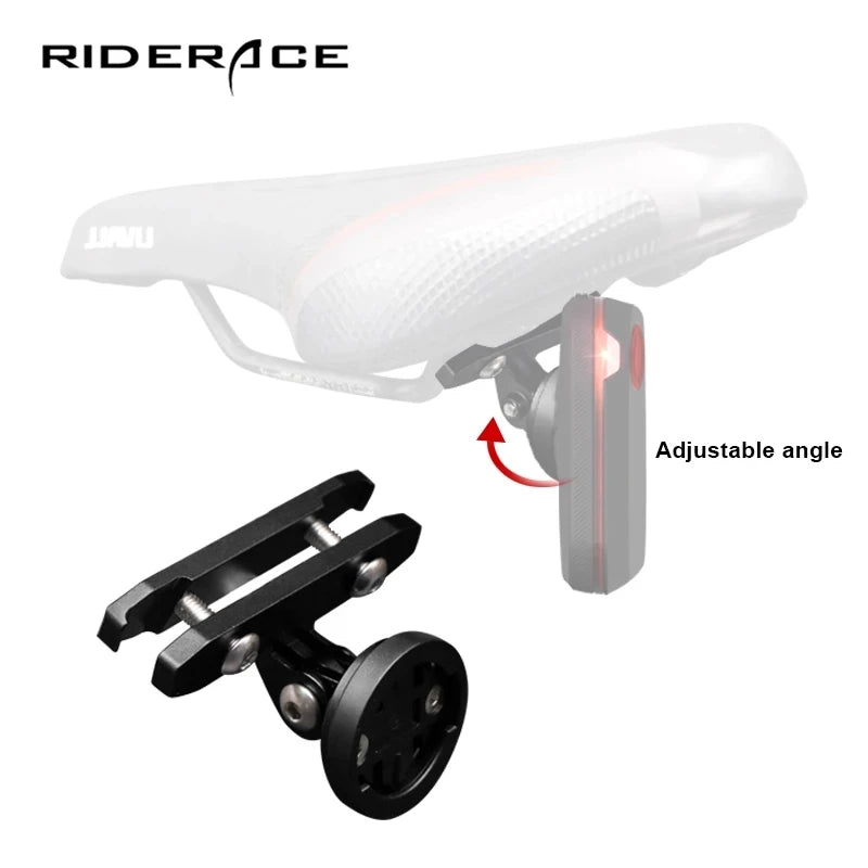 RIDERACE Bicycle Tail Light Saddle Support Seat-post Mount MTB Bike Lamp Bracket Holder for Garmin Varia Rearview Radar / RTL510
