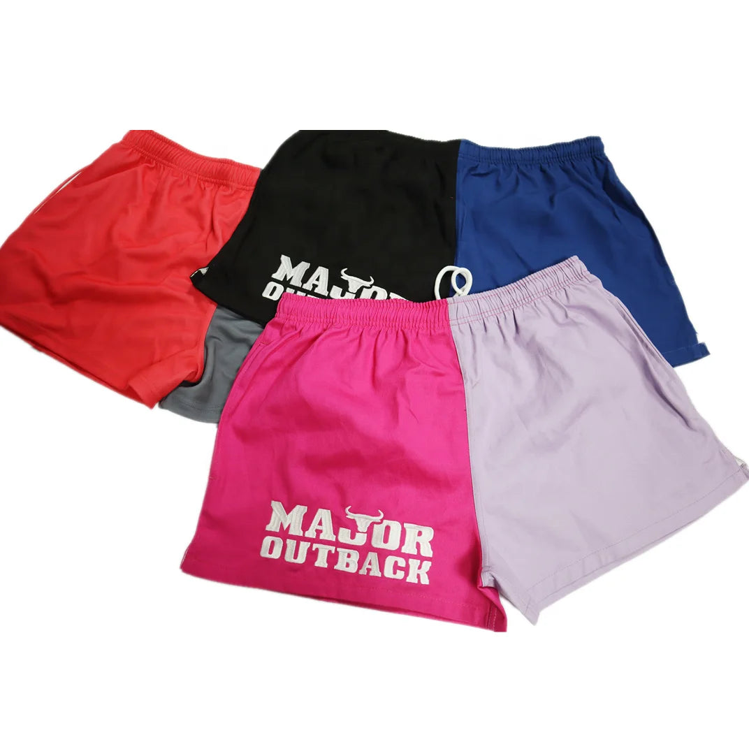 Custom High Quality Shenzhen High Vis Footy Work Shorts Pants Embroidered Breathable Cotton Twill Low MOQ