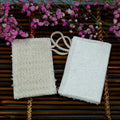 CK013 7*11cm Natural Wood Pulp Sponge Pads Cotton Hemp Cotton Dish Scrubber Sponge Kitchen Cleaning Cellulose Material Bulk