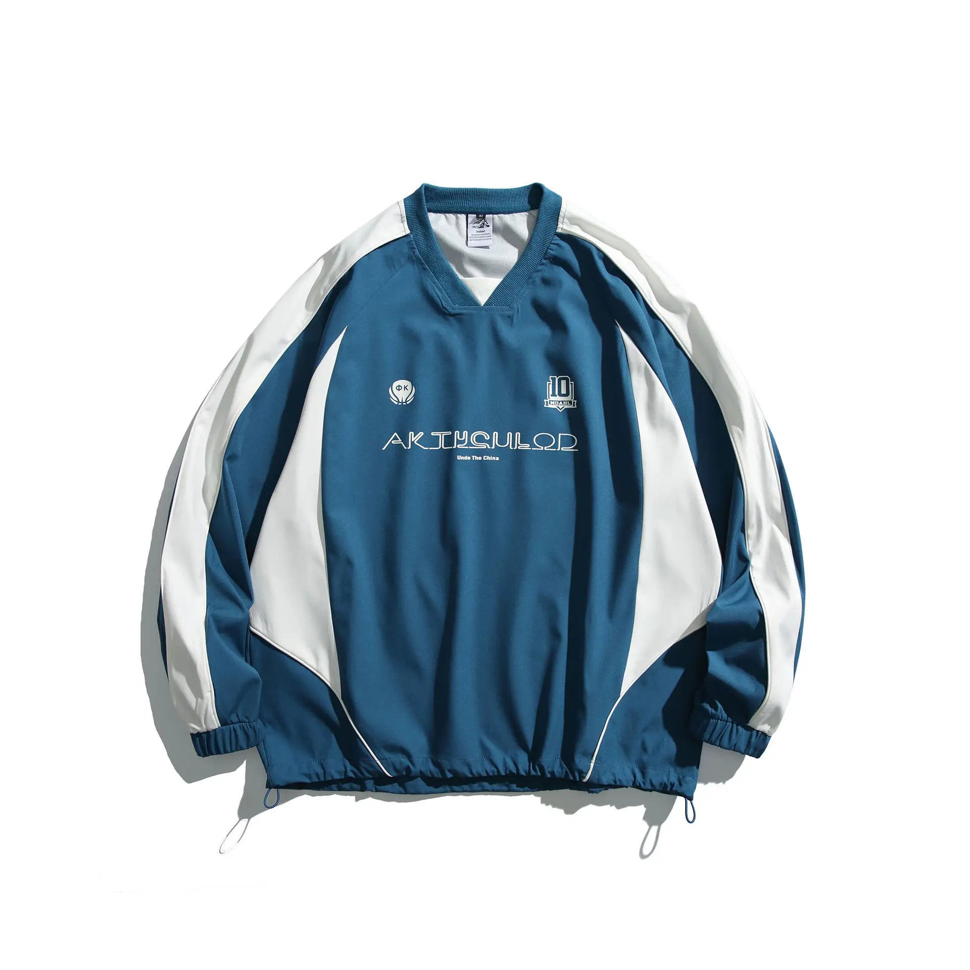 2025 Trendy Brand Contrast Colors Men's Casual Pullover Loose Quick-Drying Jersey T-Shirt New American Style Baseball Uniform
