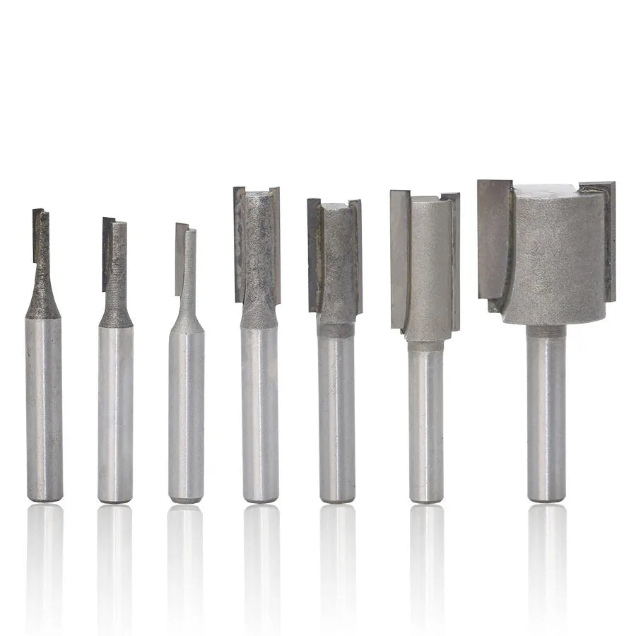 Single Flute Carbide Router Bit 1/4 1/2 Inch Shank 3-25mm Slotted Cutting Diameter Wood/MDF Customized ODM/OEM Milling Cutter