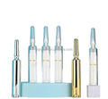 Custom Empty for 5ml/10ml Press Airless Transparent PET Eye Cream Syringe Container Plastic Ampoule Tube Bottle Screen Printed