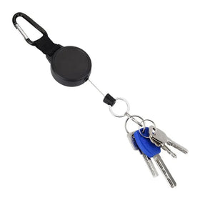 Top Seller Wholesale Custom Retractable Yoyo ID Badge Holder Lanyard Carabiner Reel Clip Keychain Cheap Customizable Keychain