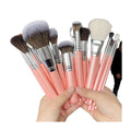 New Product Brown Makeup Brush Set Custom logo Abs Professional Makeup Brush Set Makeup Brush Set with Cylinder case