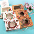 Christmas Baking Kraft Paper Packaging Box for Cupcake Muffin Cake Sushi with Matt Lamination for Dessert Christmas Decor