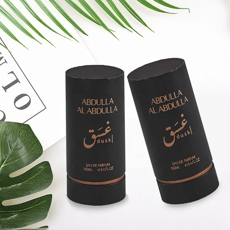 Custom Printing Paper Perfume Round Box Perfume Tube Box Packaging Empty Cylinder Perfume Bottle Gift Box